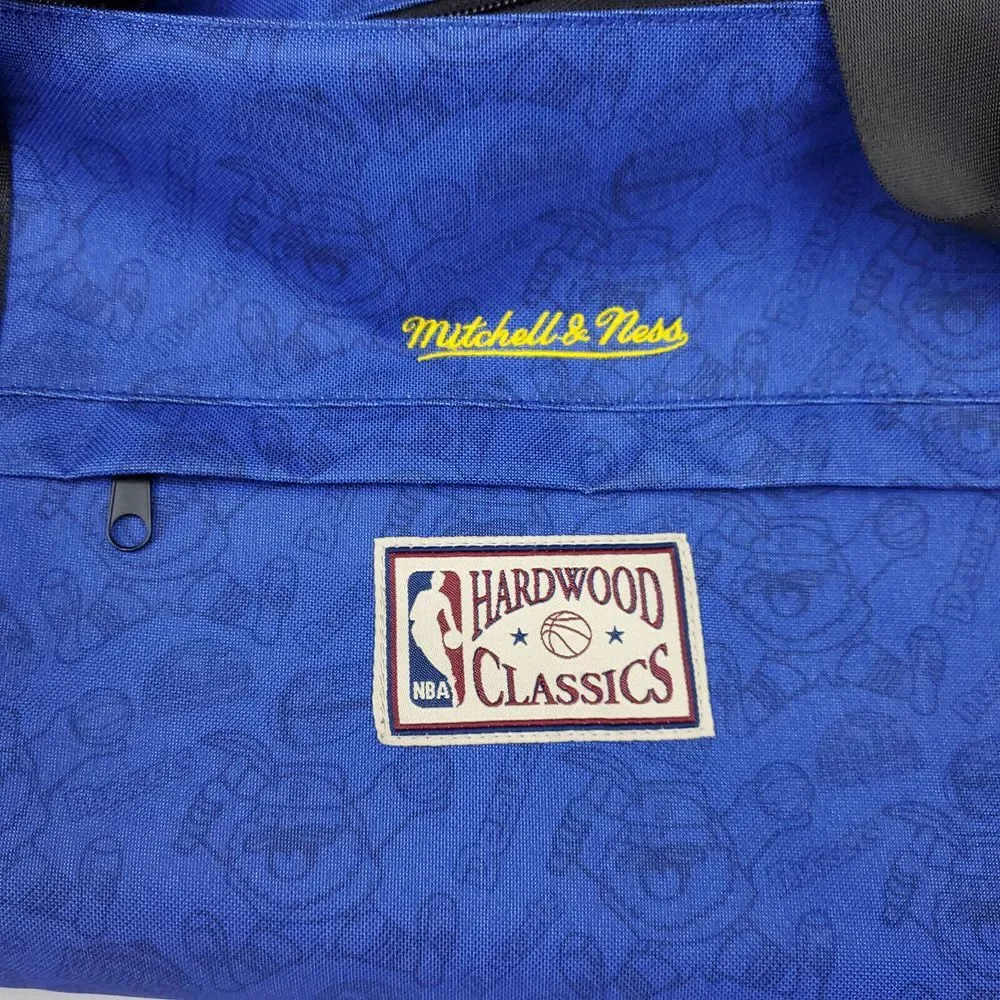 Denver Nuggets Mitchell &‎ Ness NBA Duffle Bag w/ Strap Blue Yellow Black New